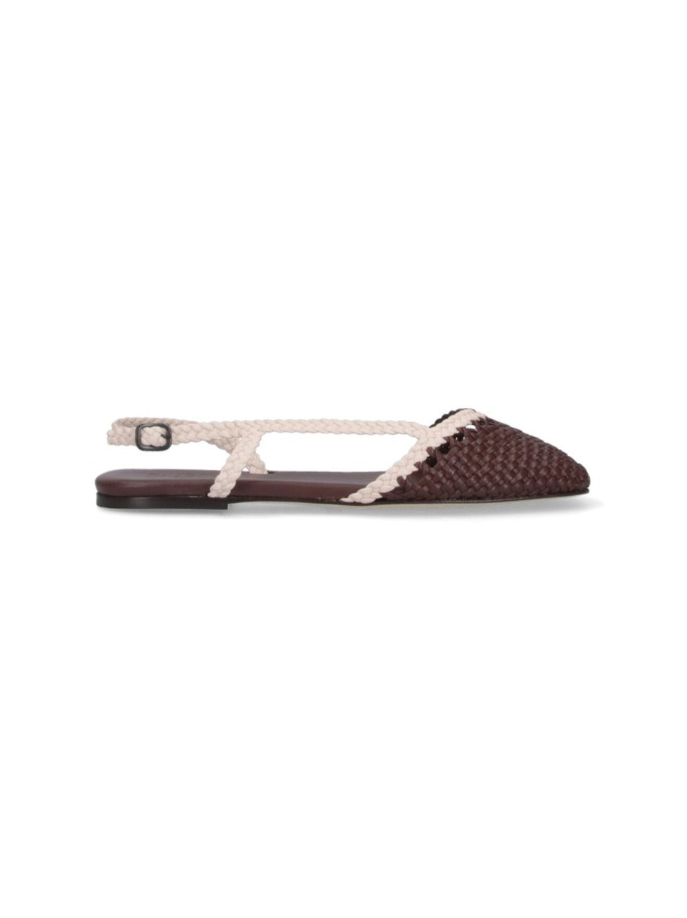 "Rondaia" Slingback Mules – Brown