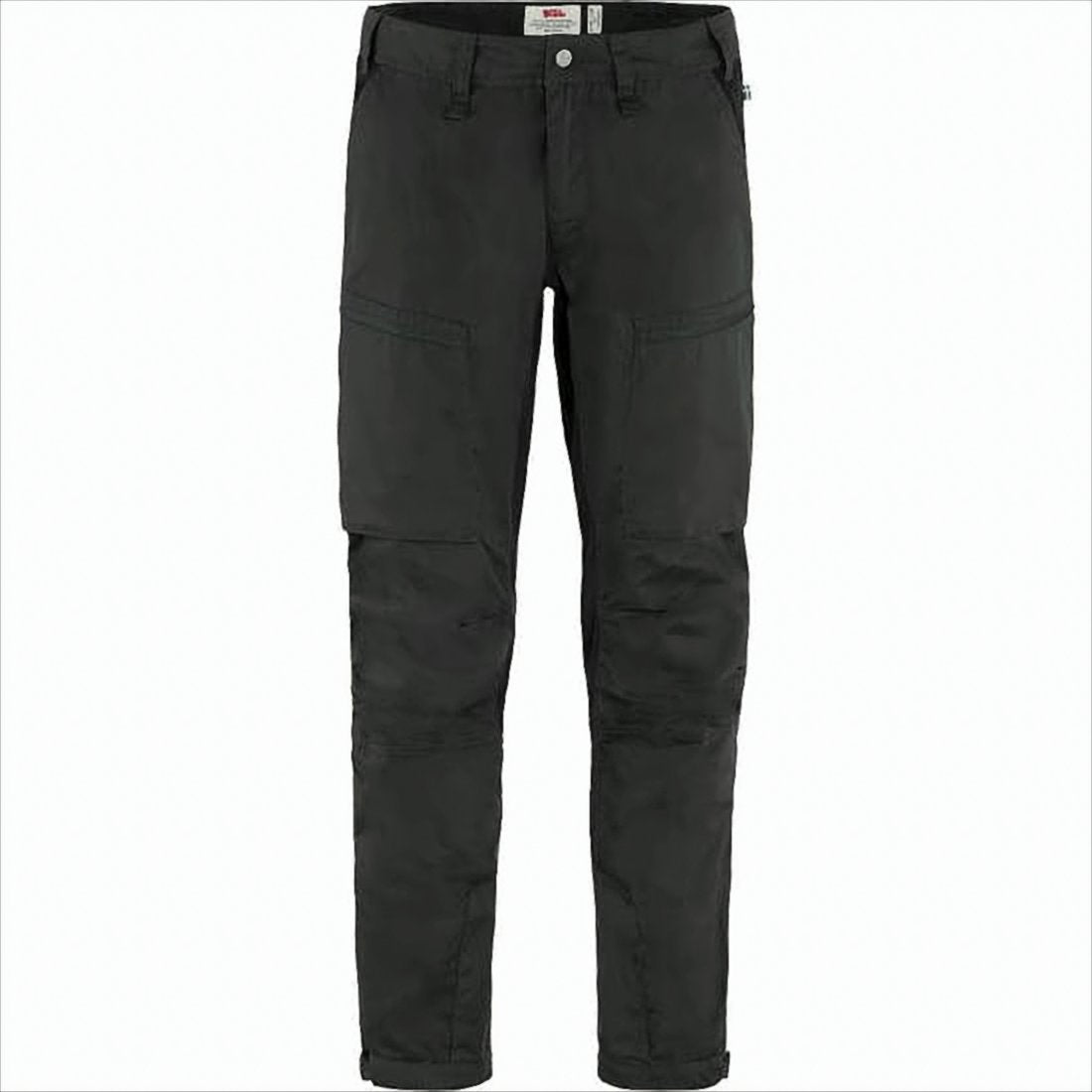 Straight Pants with Reinforced Knee Patches and Multiple Pockets