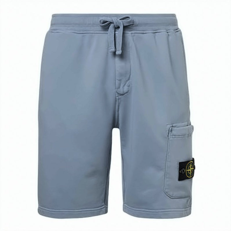 Relaxed-Fit Blue Cargo Shorts