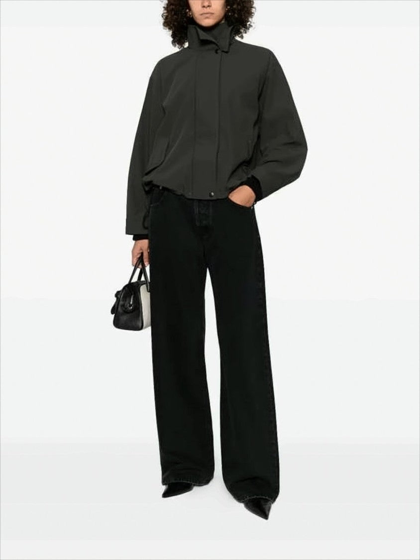 Wide-Leg Denim Pants With Classic Five-Pocket Design