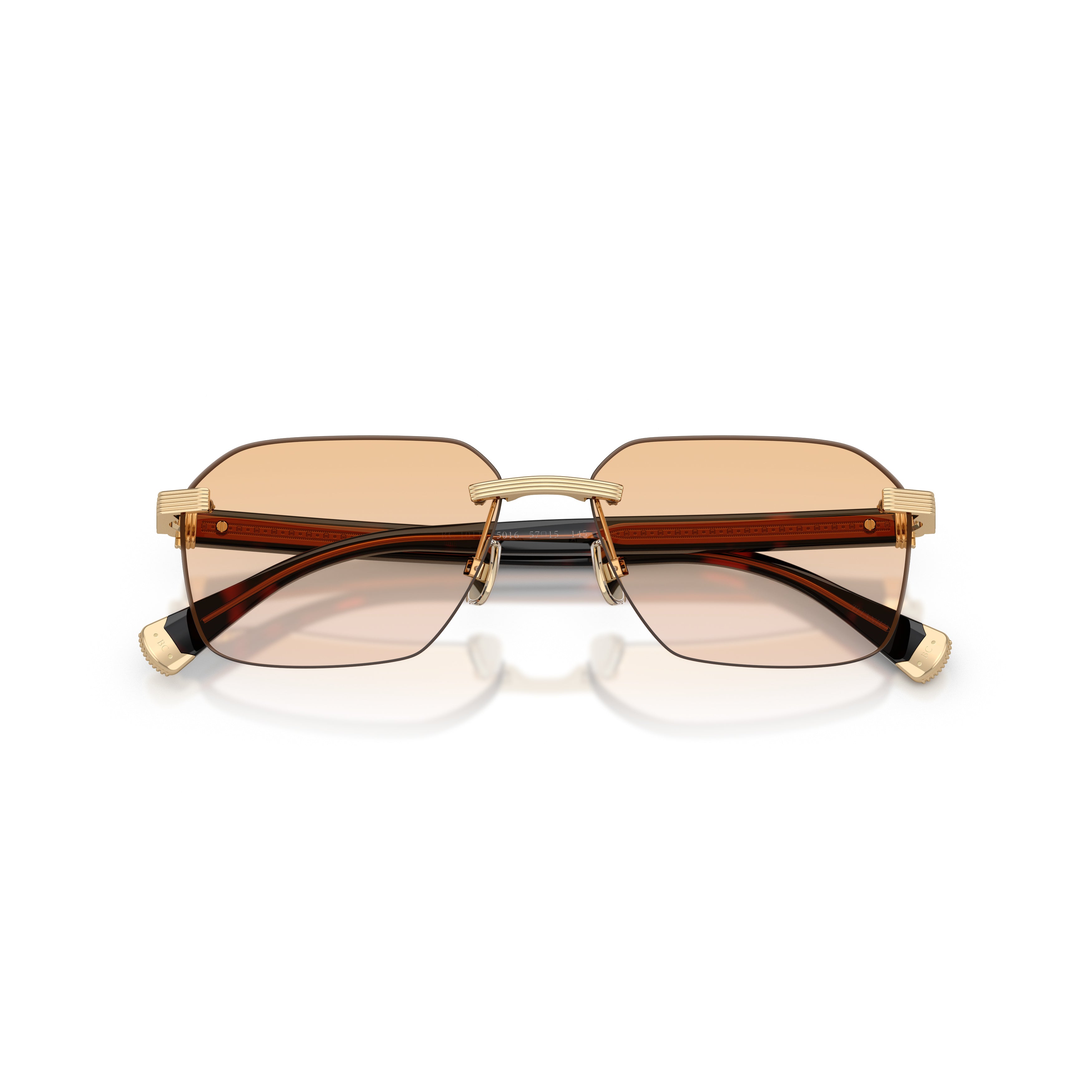 0bc1011t Titanium Sunglasses with Gold Finish and Gradient Lenses