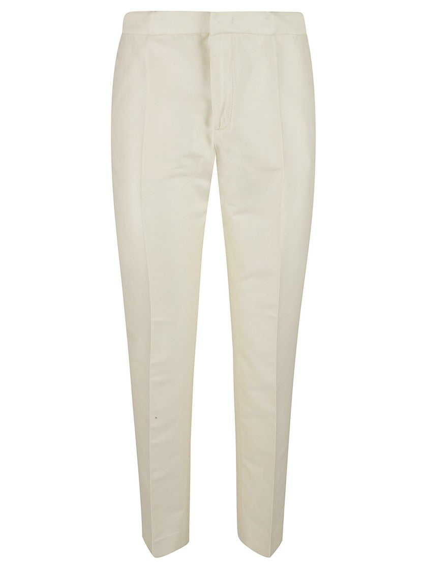 Tailored Yellow Trousers With Straight-Leg Silhouette