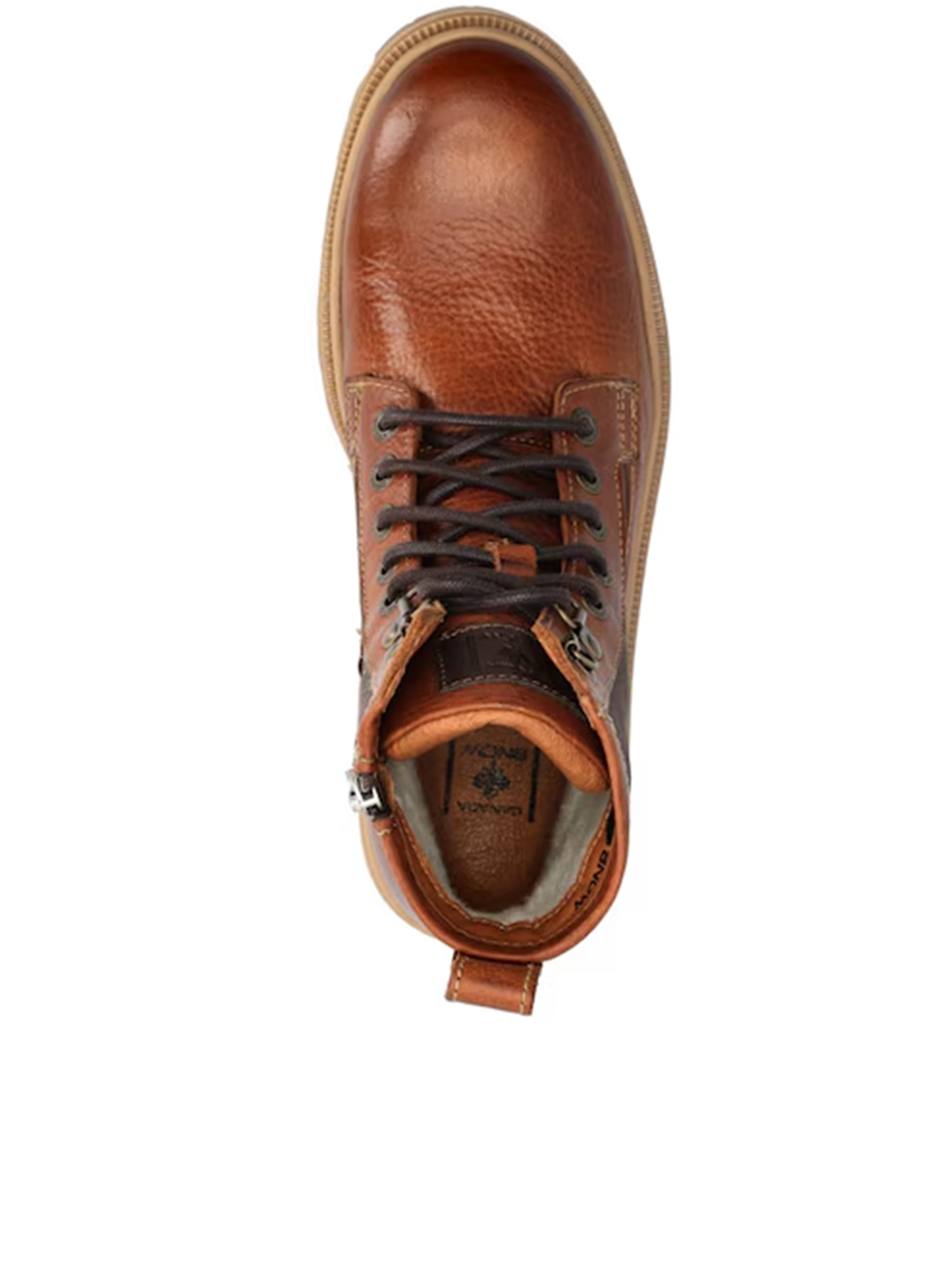 Mount Hektor Leather Fabric Lace Boots