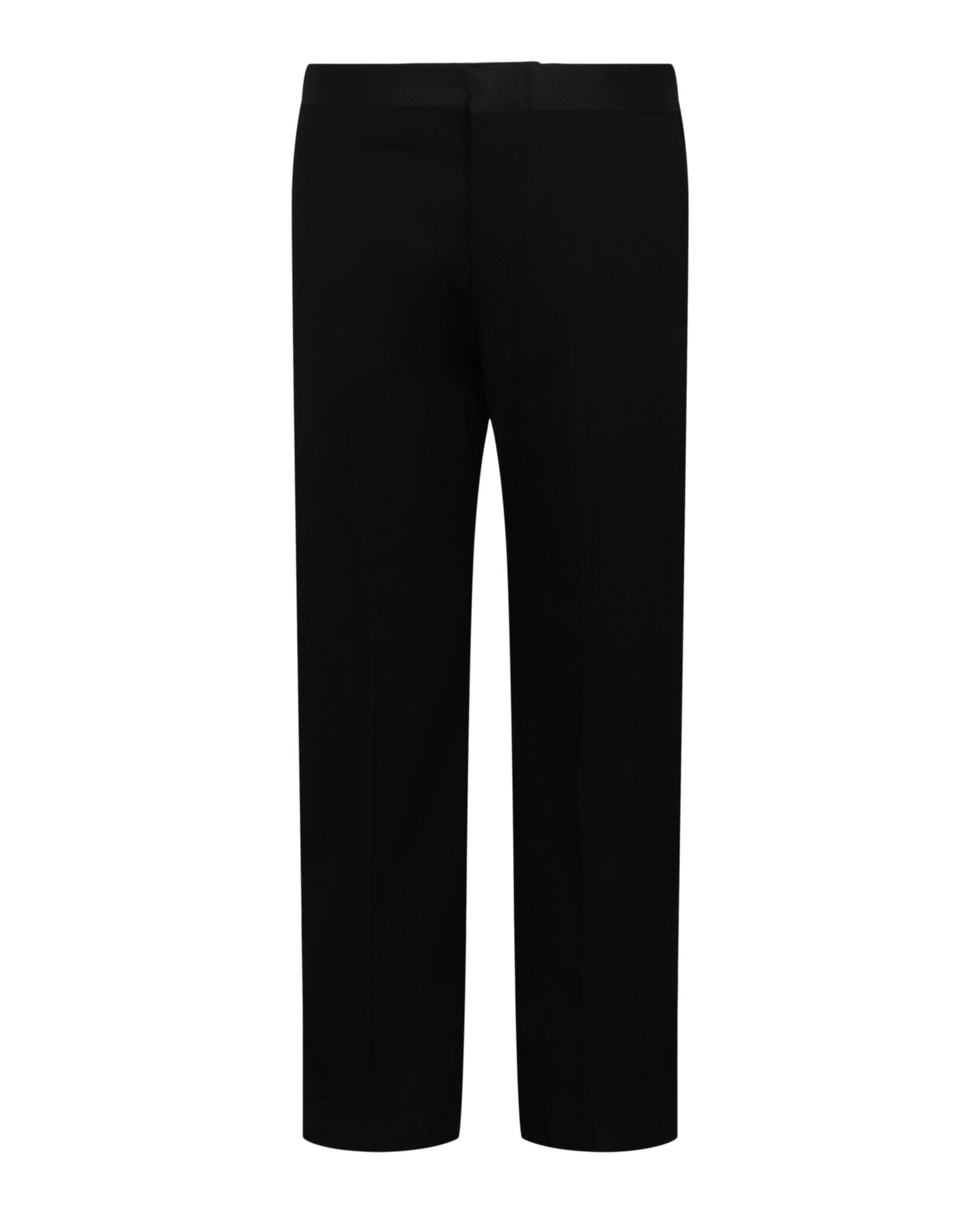 Tailored Pants With Satin Piping
