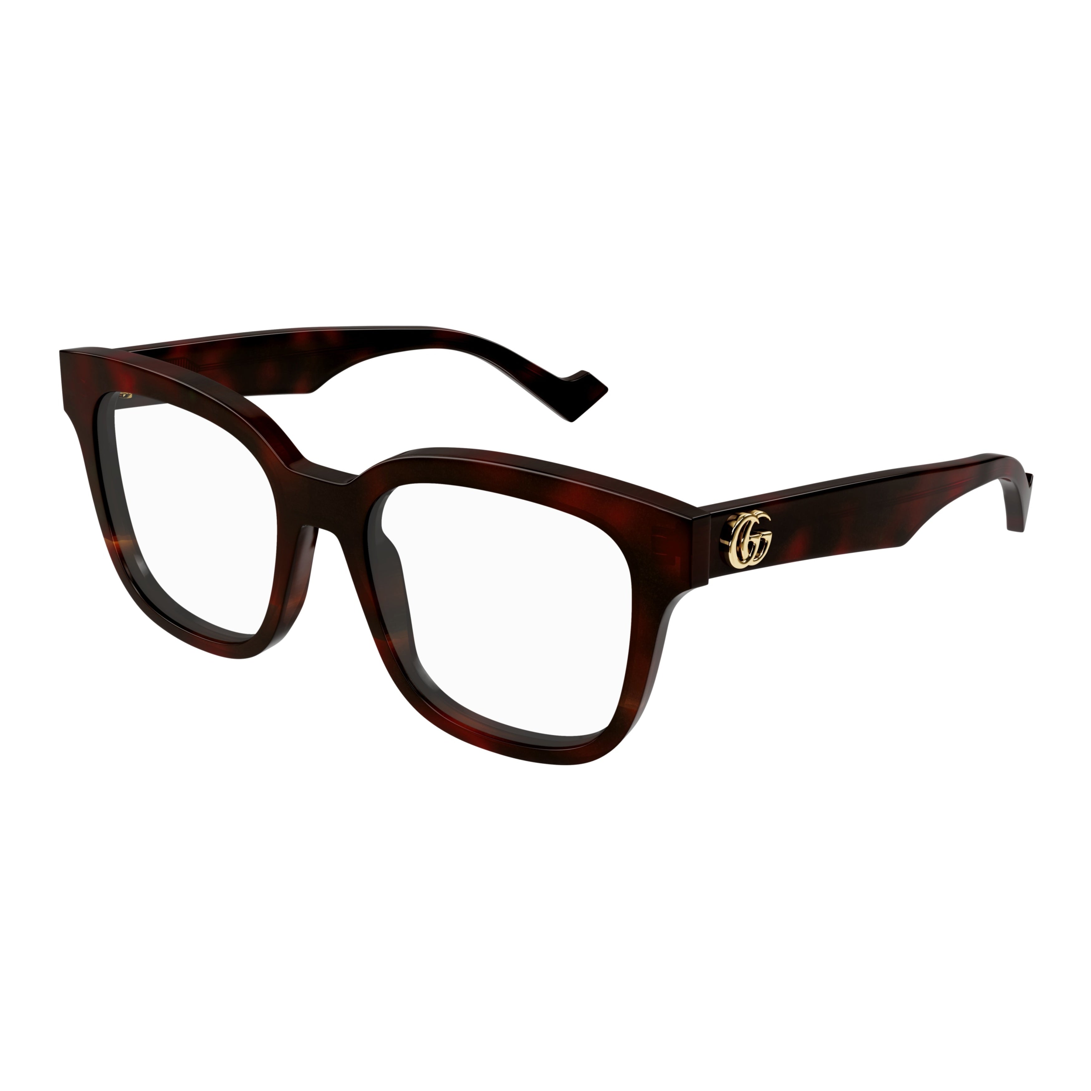 Gg0958o Oversized Tortoiseshell Square Frame Eyeglasses