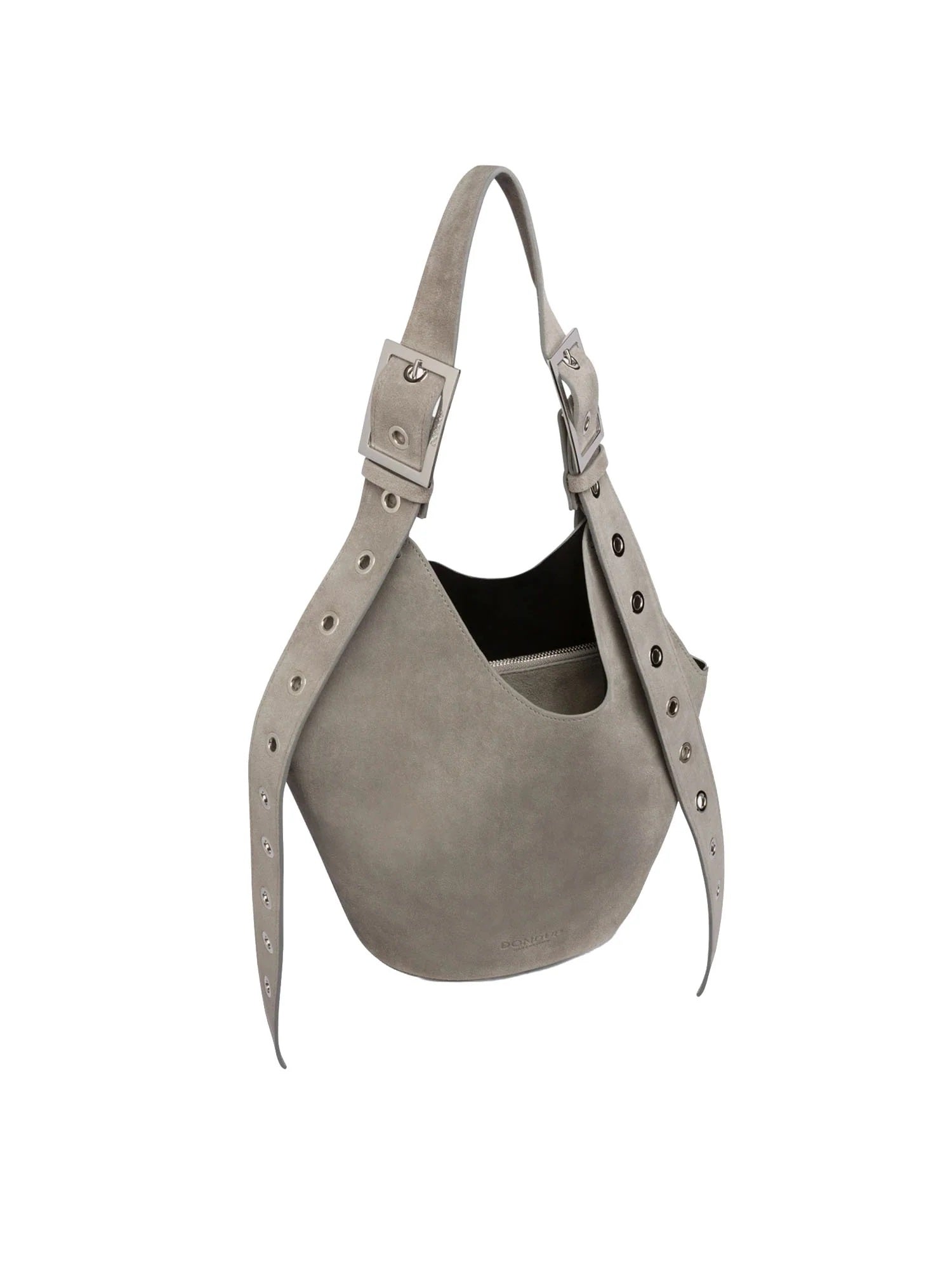 Dusty Gray Small Hobo Bag