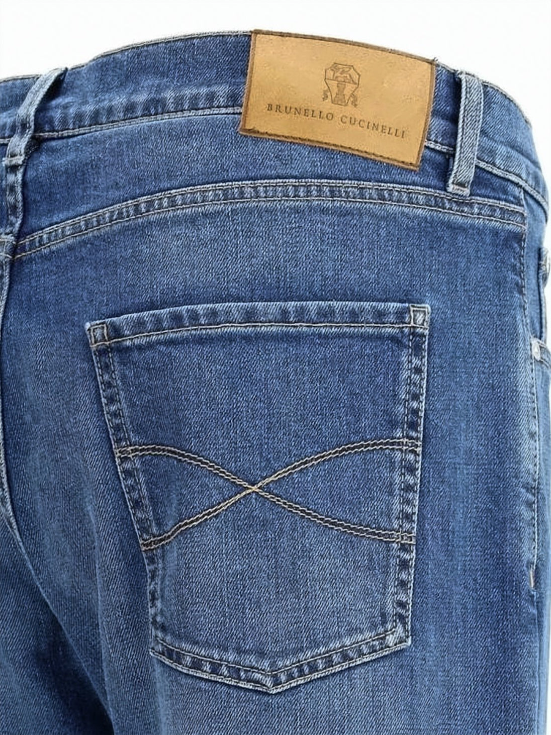 Medium Blue Wash Denim Pants