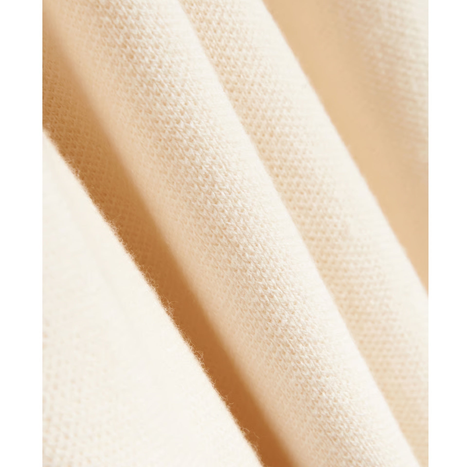 Textured Cotton-Wool Blend Long Sleeve Polo With Embroidered Logo