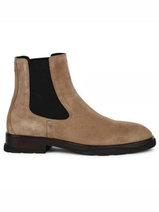 Ankle Boot in Warm Beige Suede