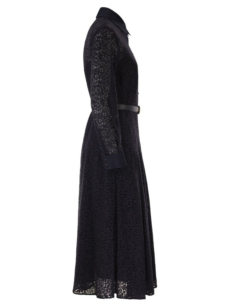 Mstricordo Lace Silk Shirt Dress