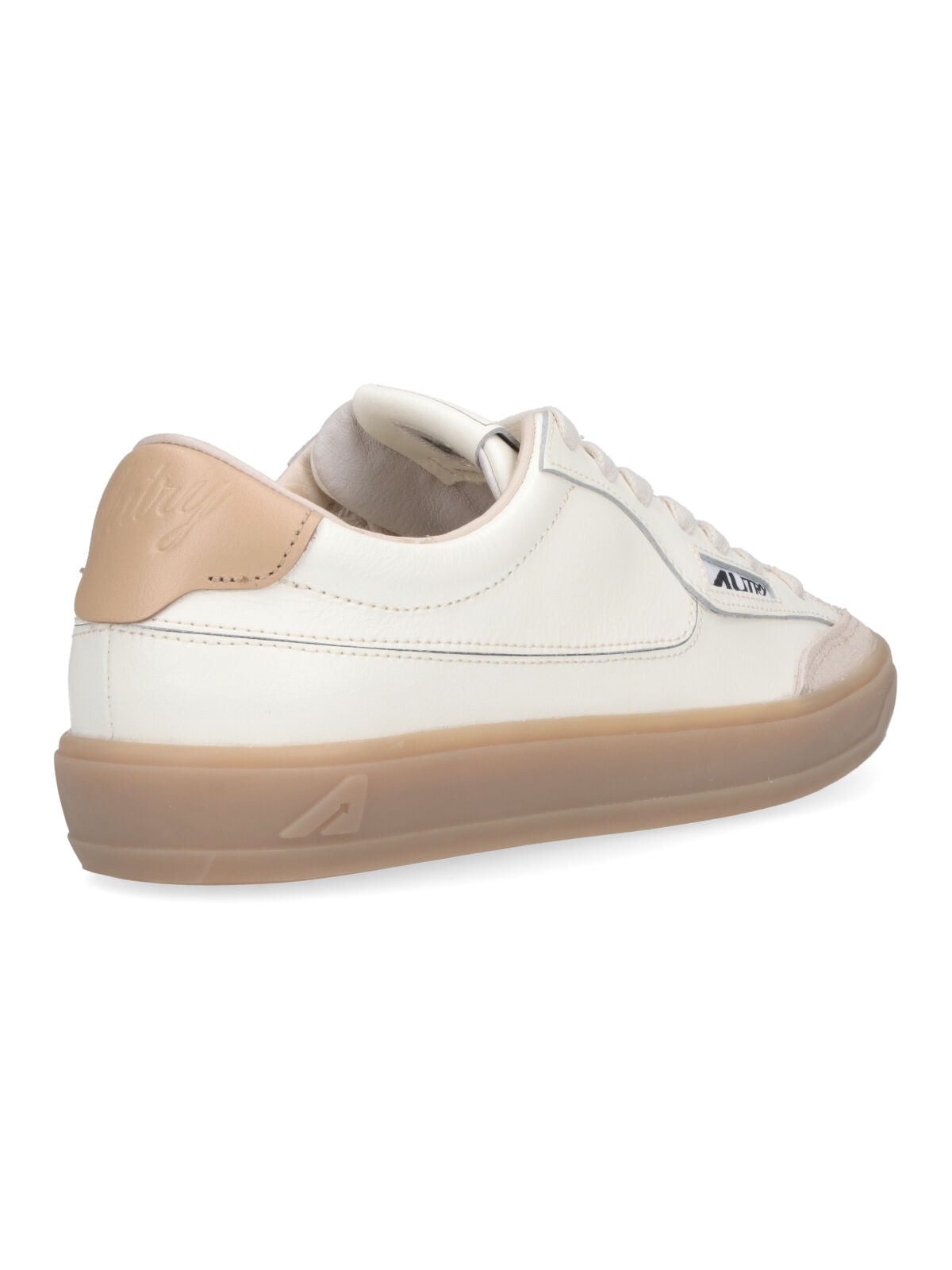 Low-Top Sneakers with Rounded Toe and Contrasting Heel Tab