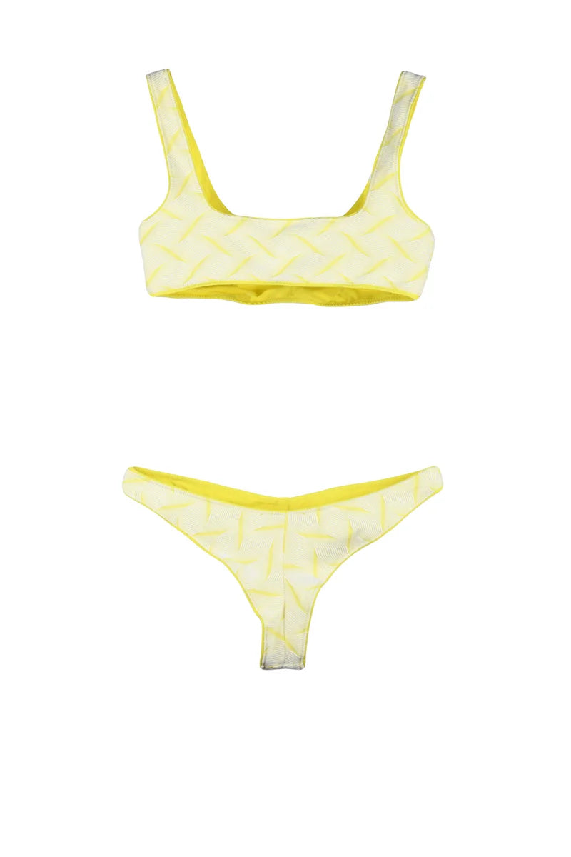Two-Piece Swimsuit with Scoop Neck
