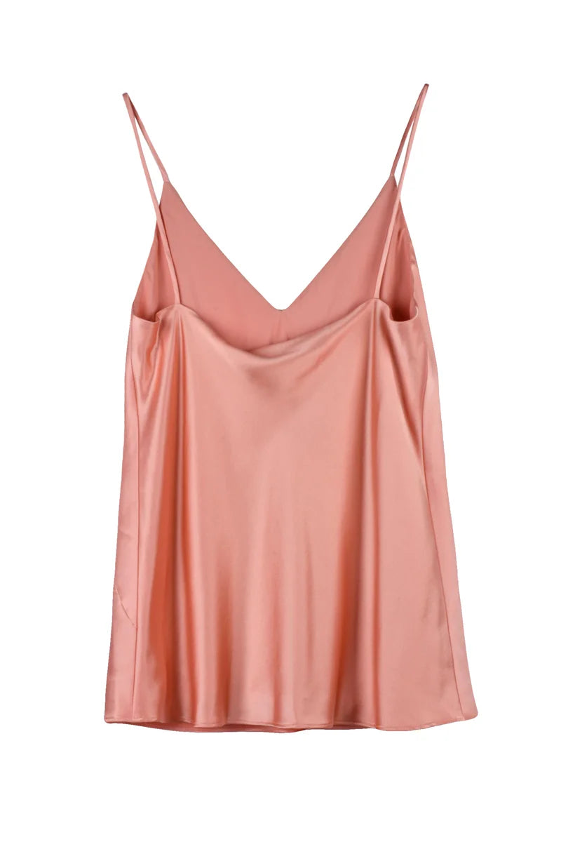 Quaissa Acetate and Silk Top - Pink