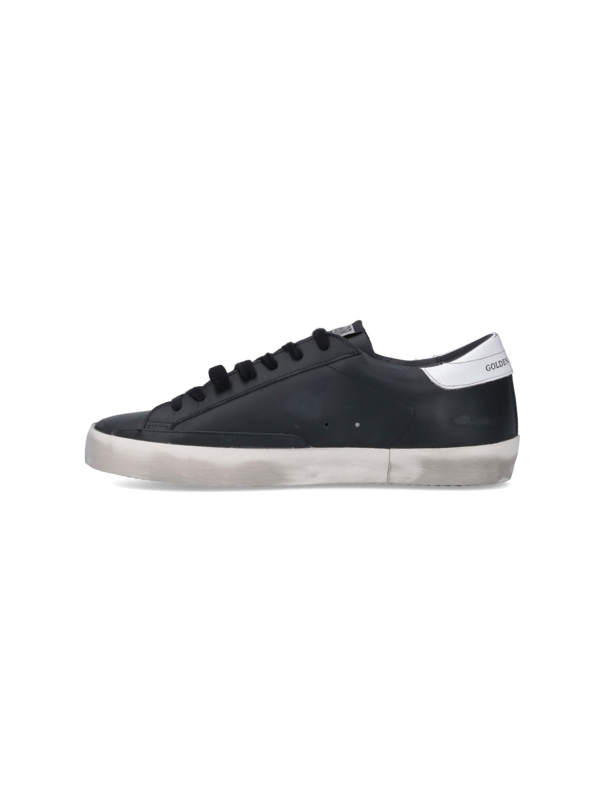 Black Super Star Vintage Leather Sneakers
