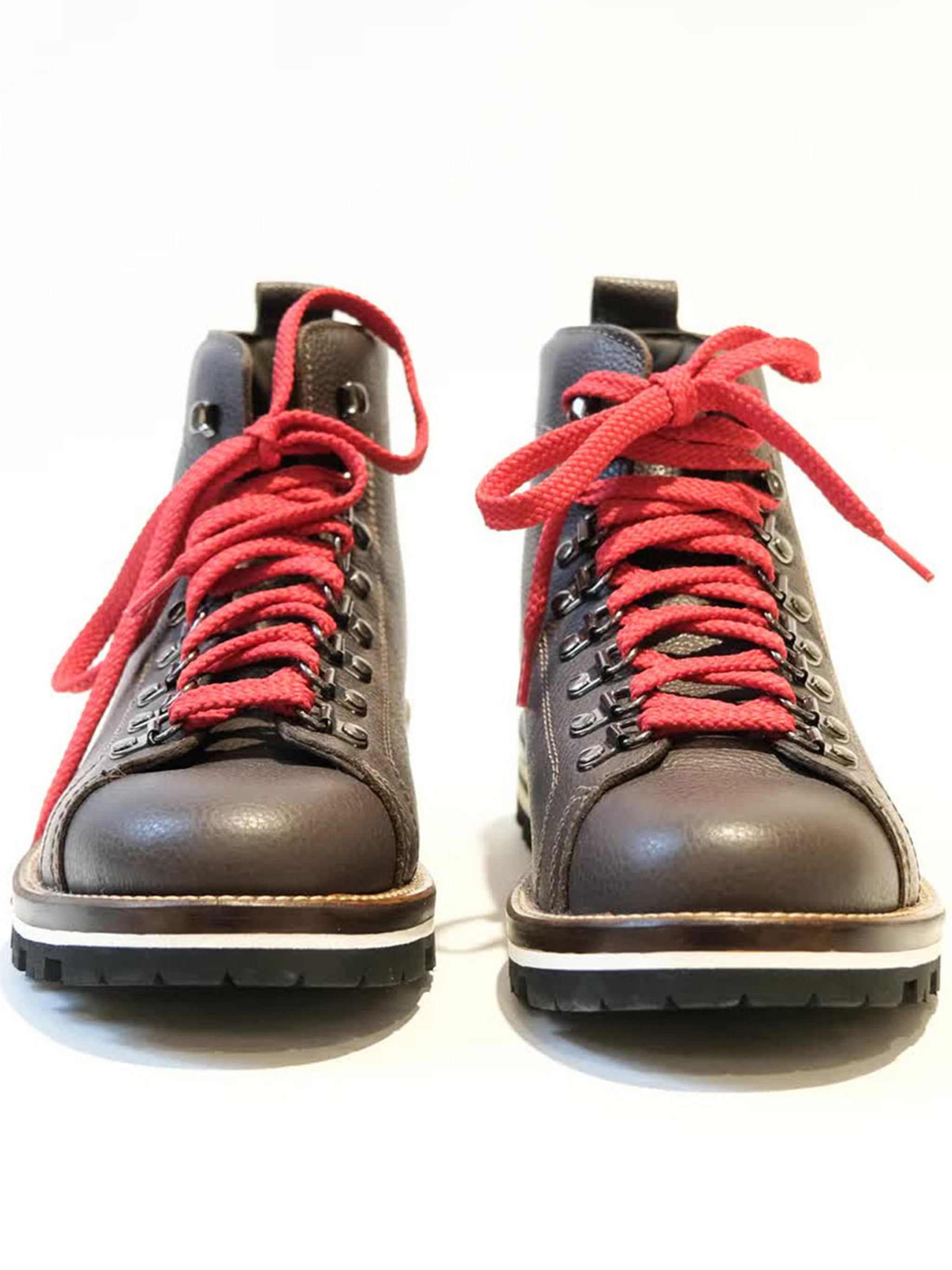 Dark Brown Falcade Leather Ski Snow Boots