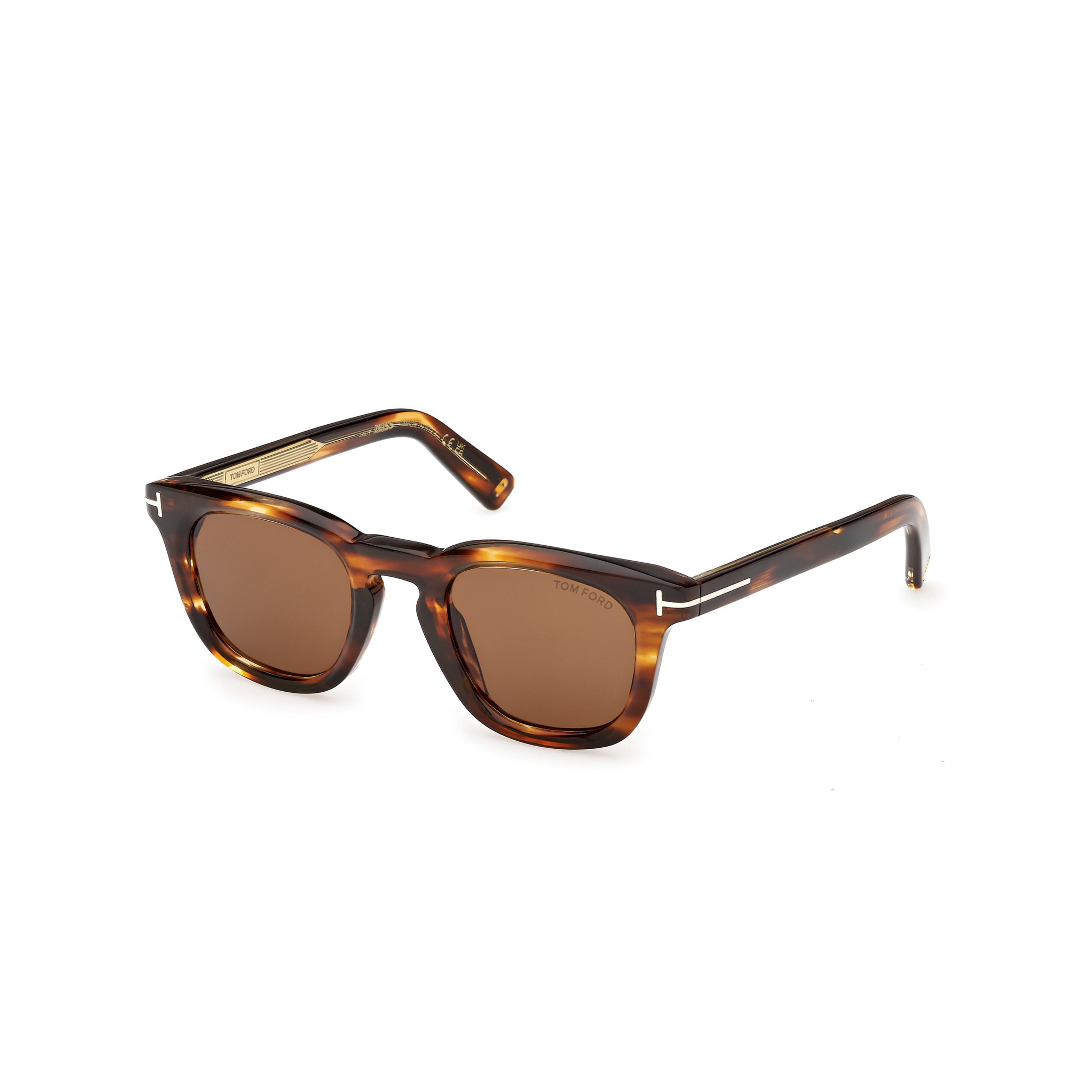 Ft1326 Tortoiseshell Square Frame Sunglasses