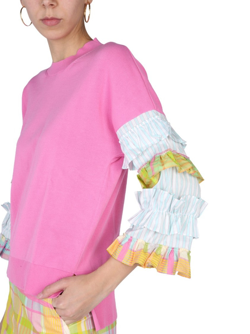 Ruffles Jersey Sweater