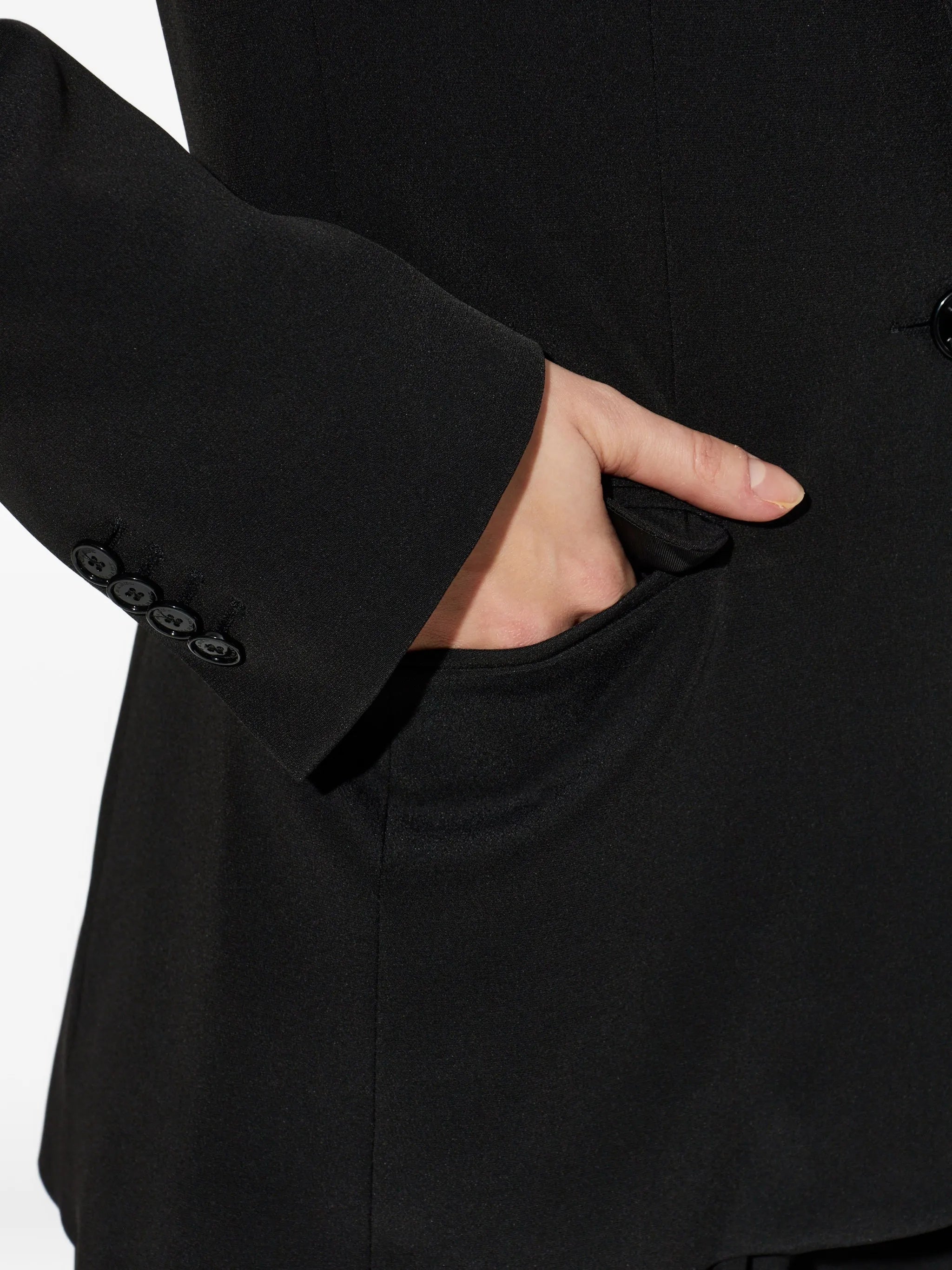 Black Feray Tailored Notched Jacket