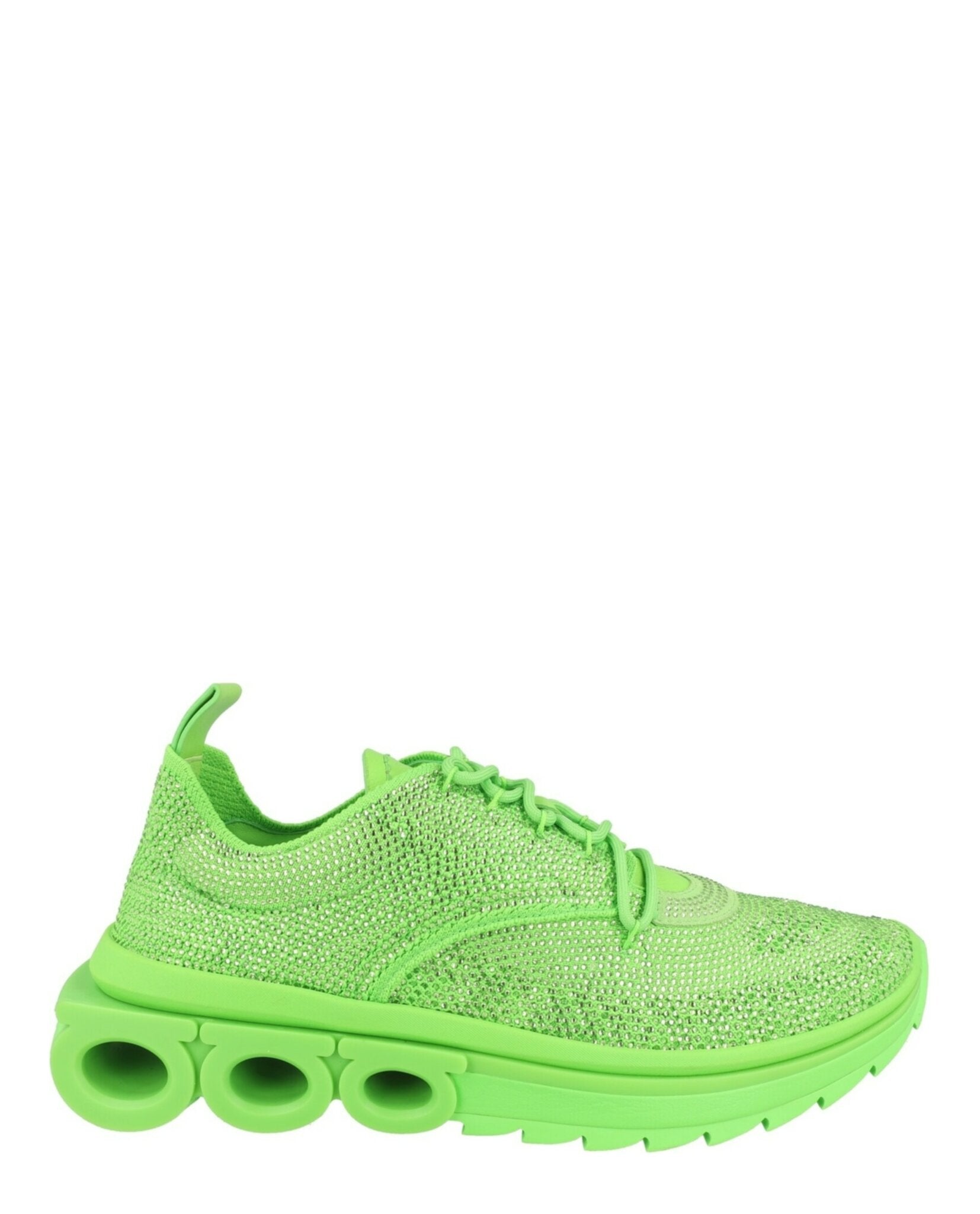 Gancini Knit Low-Top Sneakers