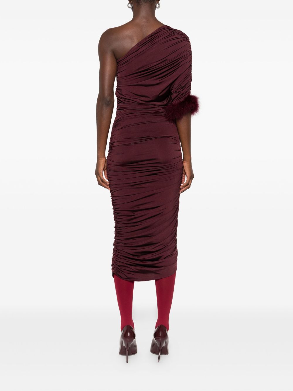 One-Shoulder Midi Dress