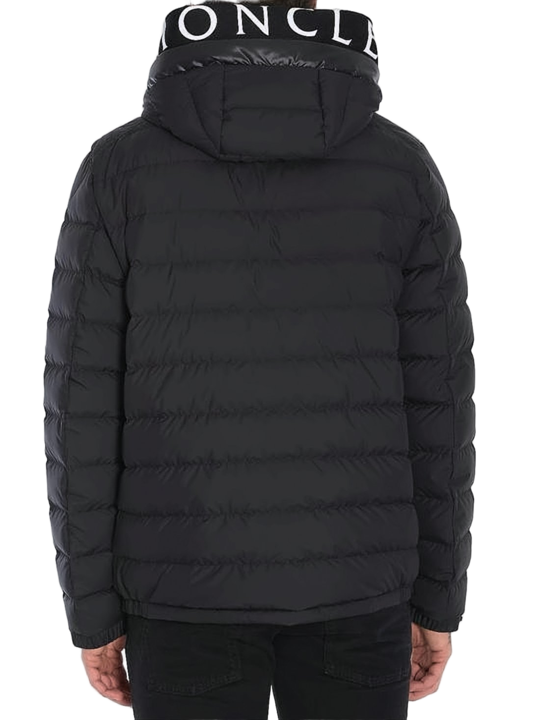 Quilted Black Padded Jacket with Hood