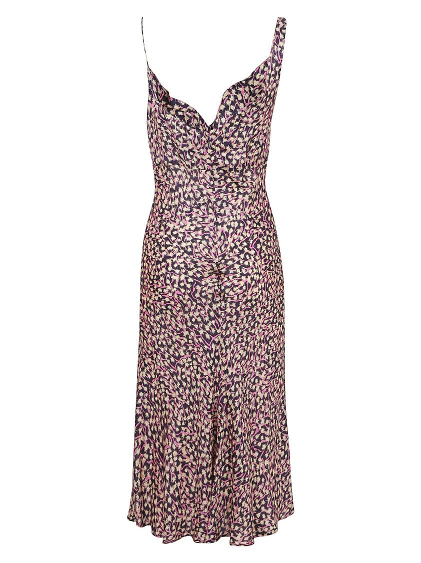 Flattering Fitted Dress With Abstract Print