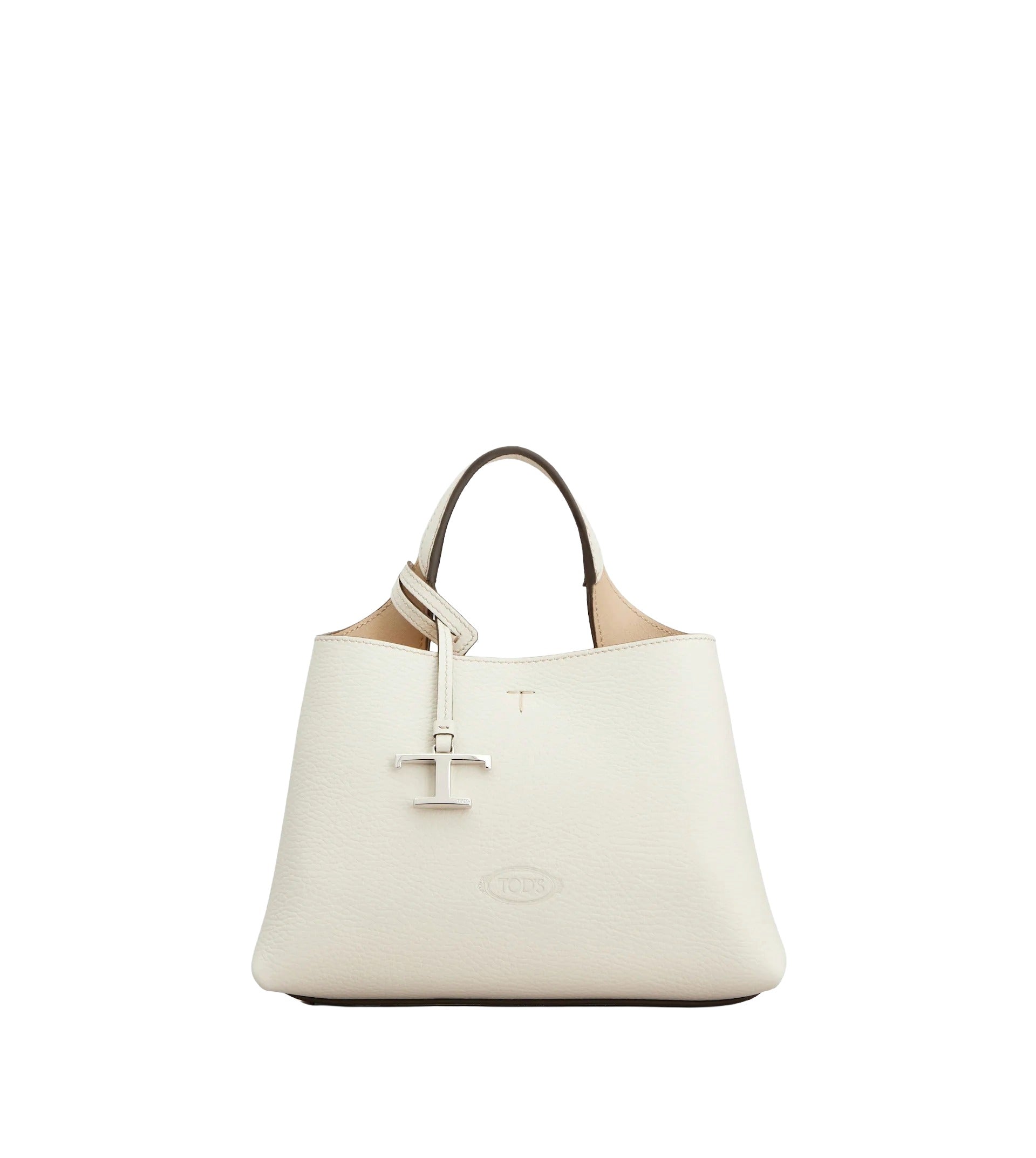 Apa Micro Tote Leather Bag – White