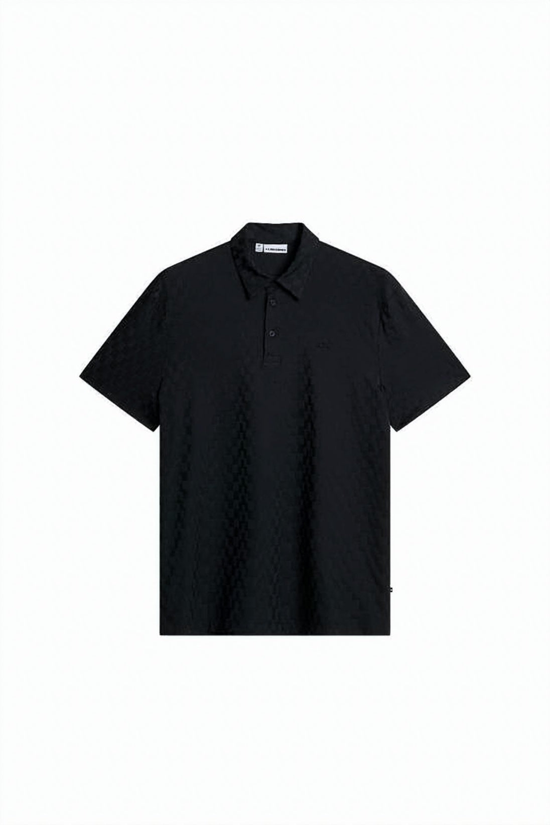 Textured Black Polo Shirt with Classic Collar