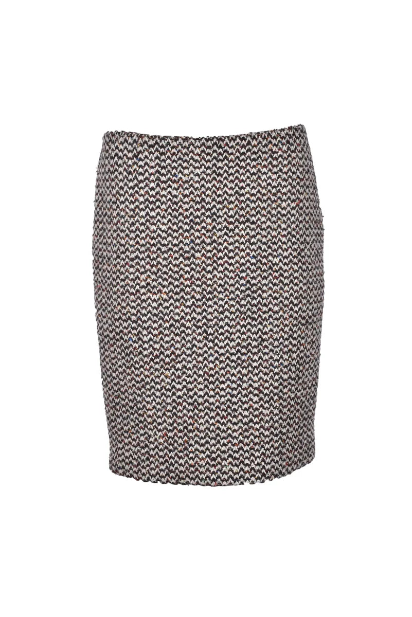 Bouclé Skirt - Brown/Beige