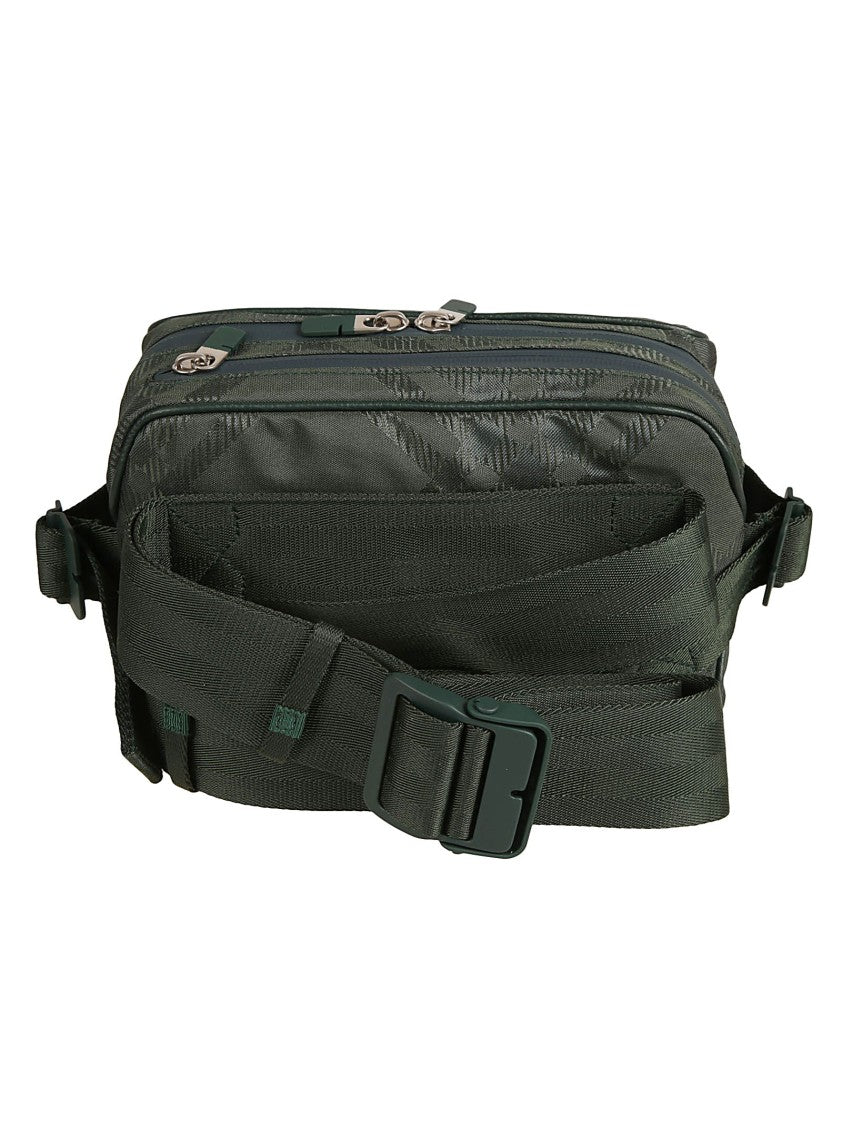 Textured Rectangular Bag With Adjustable Strap