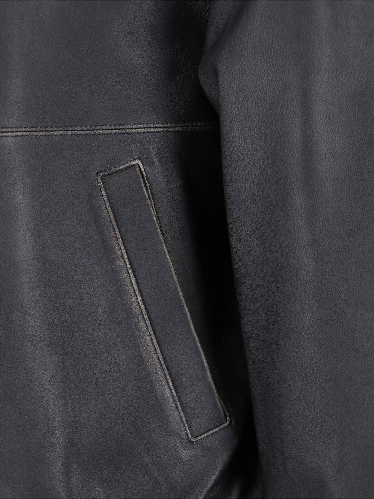Black Lambskin Bomber Jacket