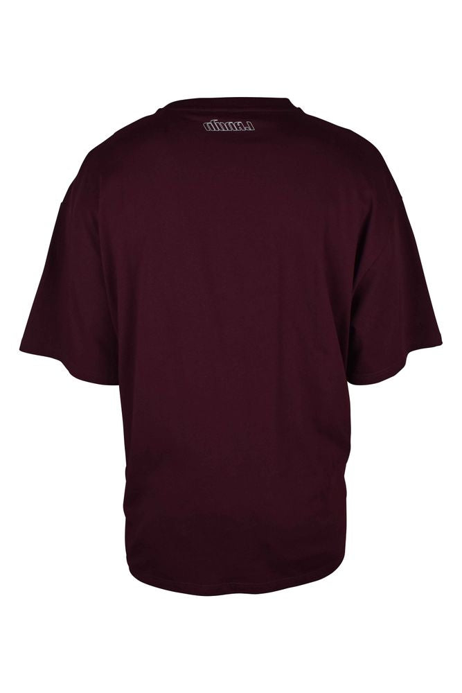 Burgundy Cotton T-Shirt