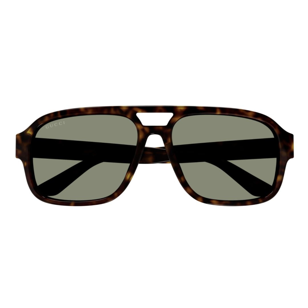 Gg1342s Rectangular Tortoiseshell Sunglasses