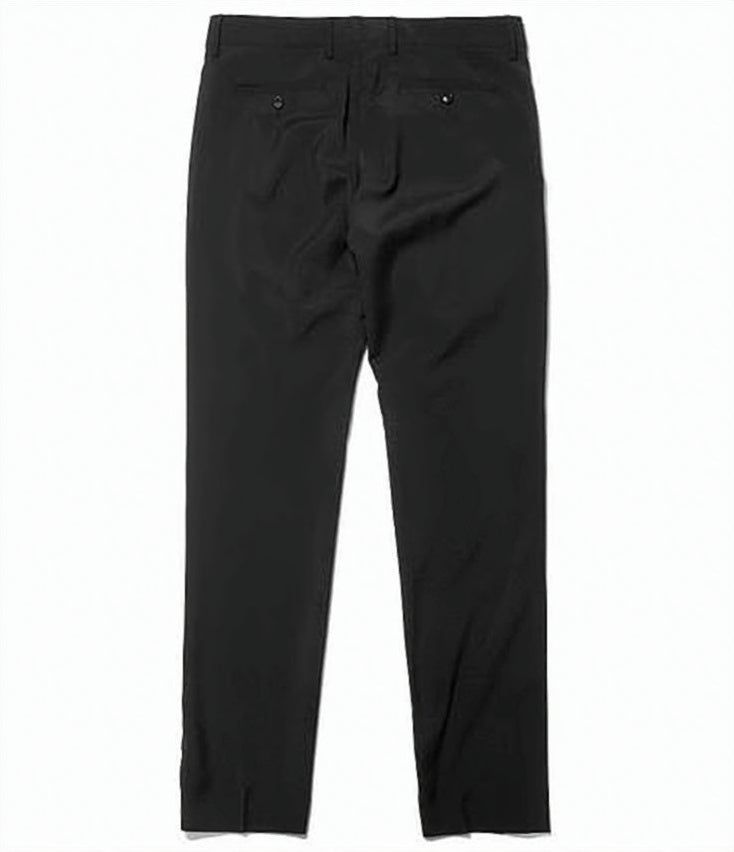 Tailored Straight Pants with Smooth Polyester Lining