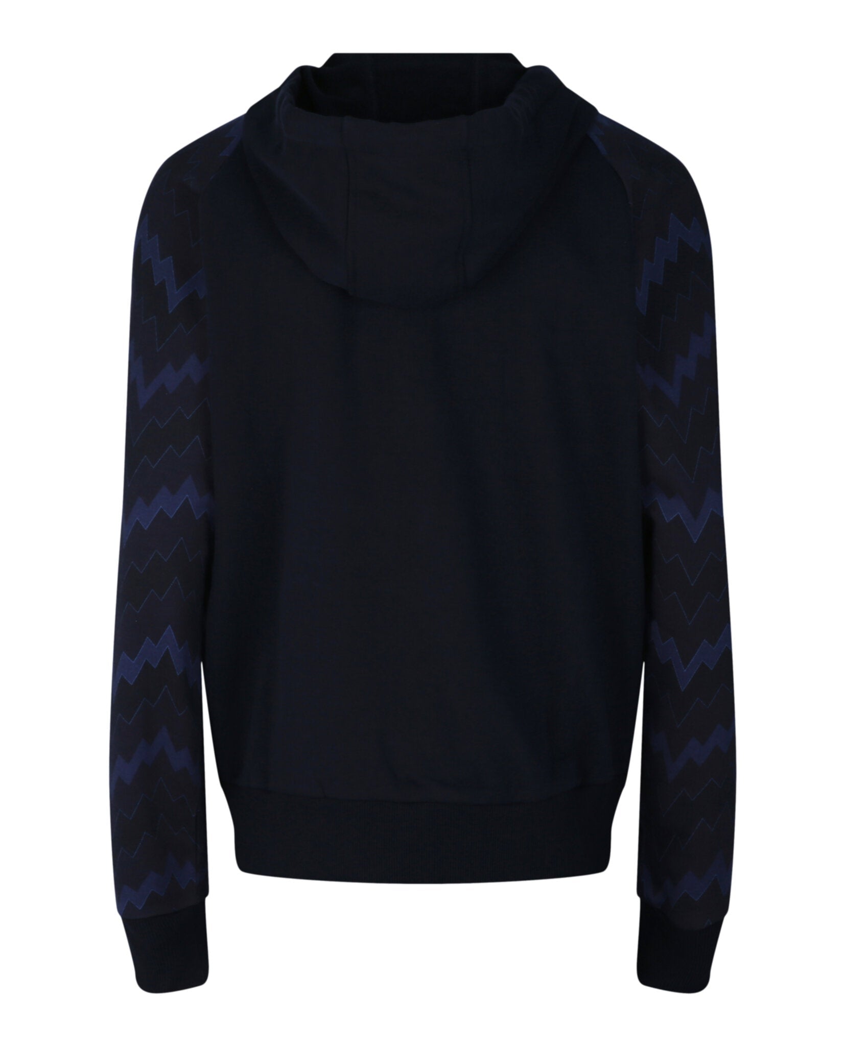 Zig Zag Pattern Zip Hoodie