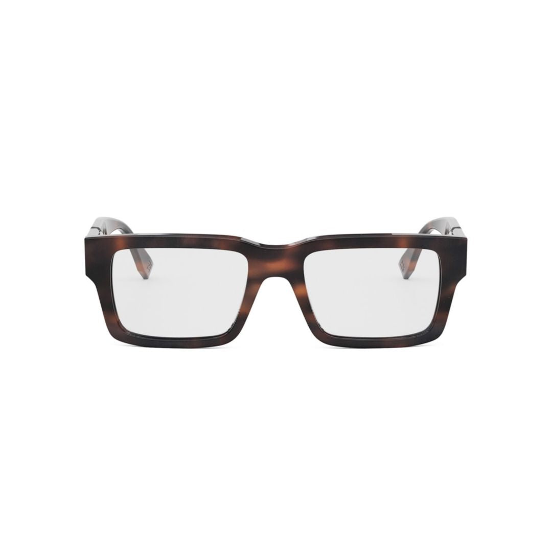 Fe50114i Rectangular Tortoiseshell Frame Eyeglasses