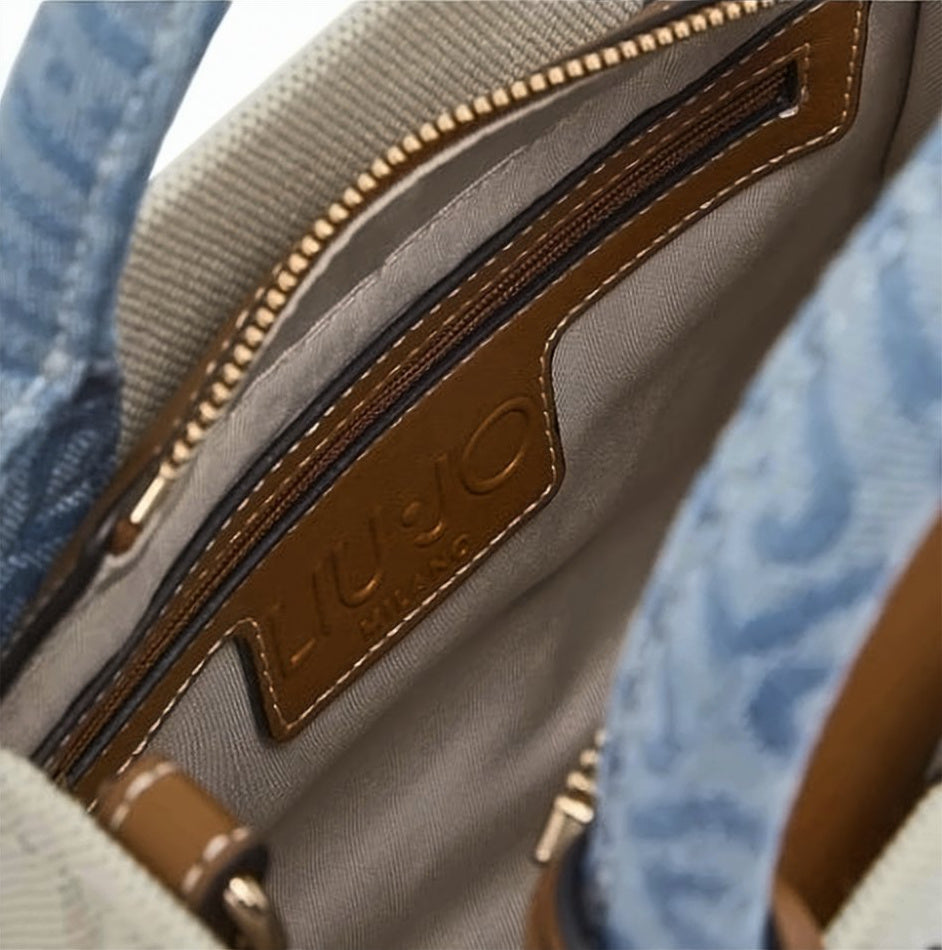 Jacquard Medium Shoulder Handbag