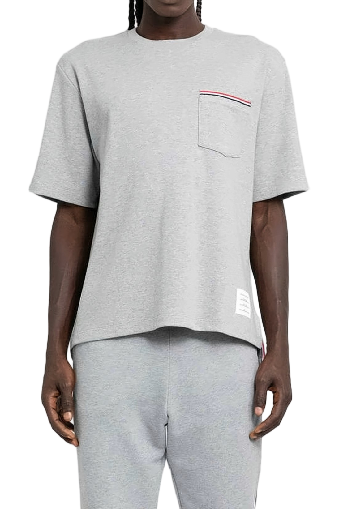 Oversized Light Grey Cotton T-Shirt