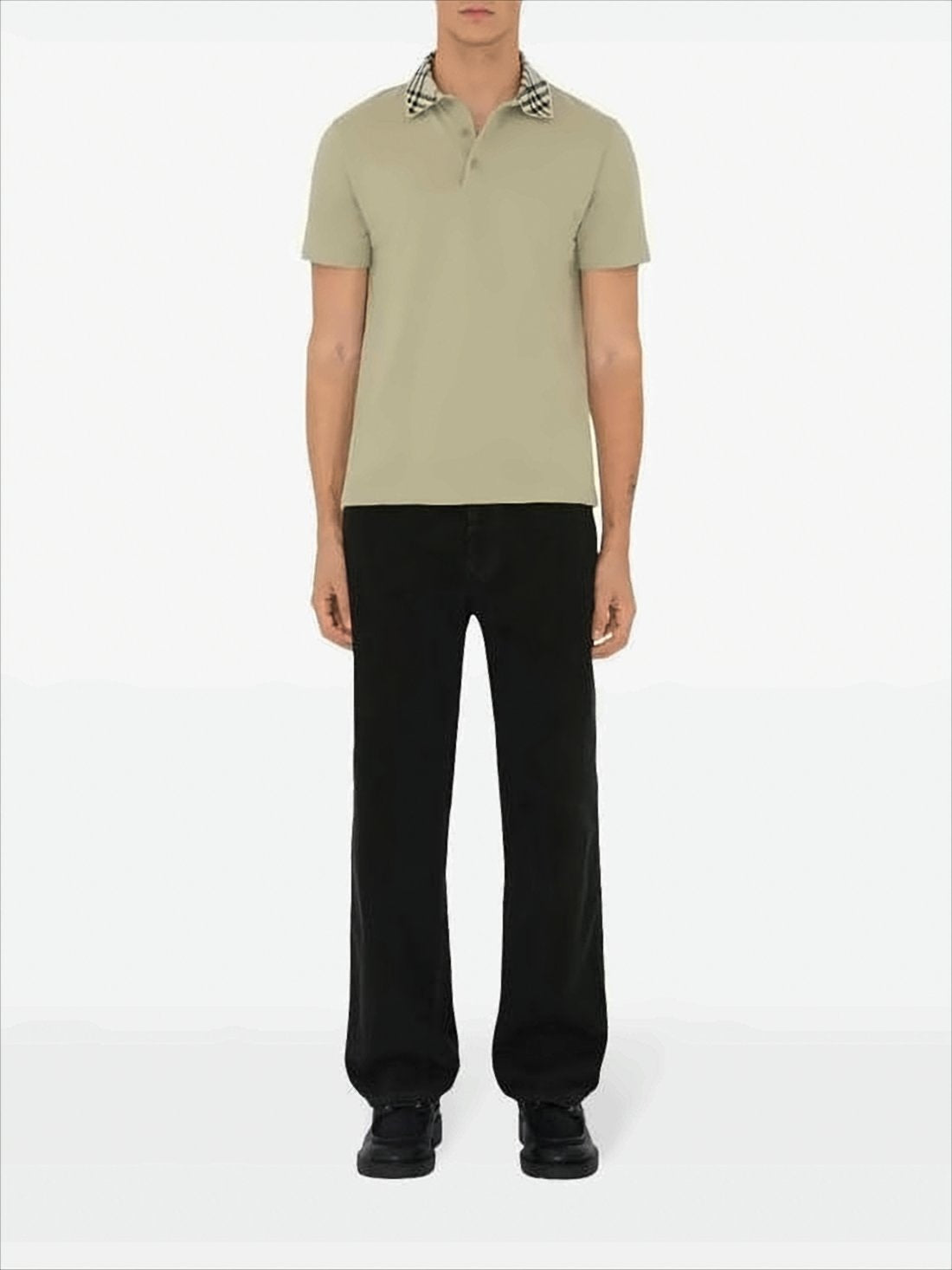 Textured Fabric Polo Shirt