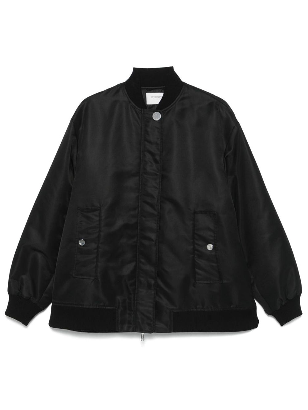 Smooth Polyamide Bomber Jacket