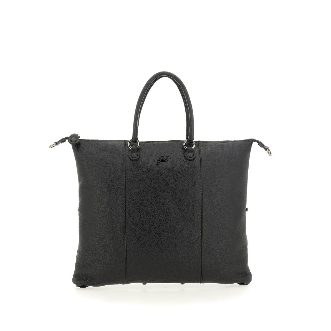 Textured Leather Tote Bag with Transformative Design