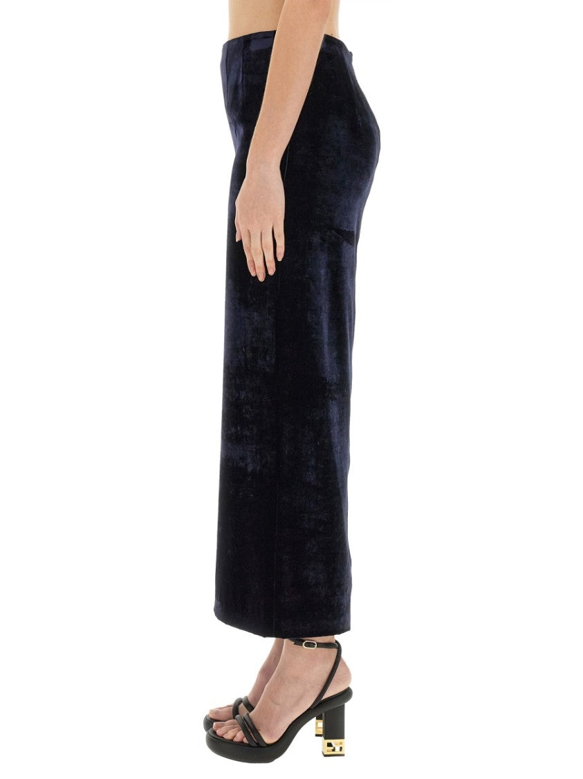 Black Slim-Fit Long Skirt