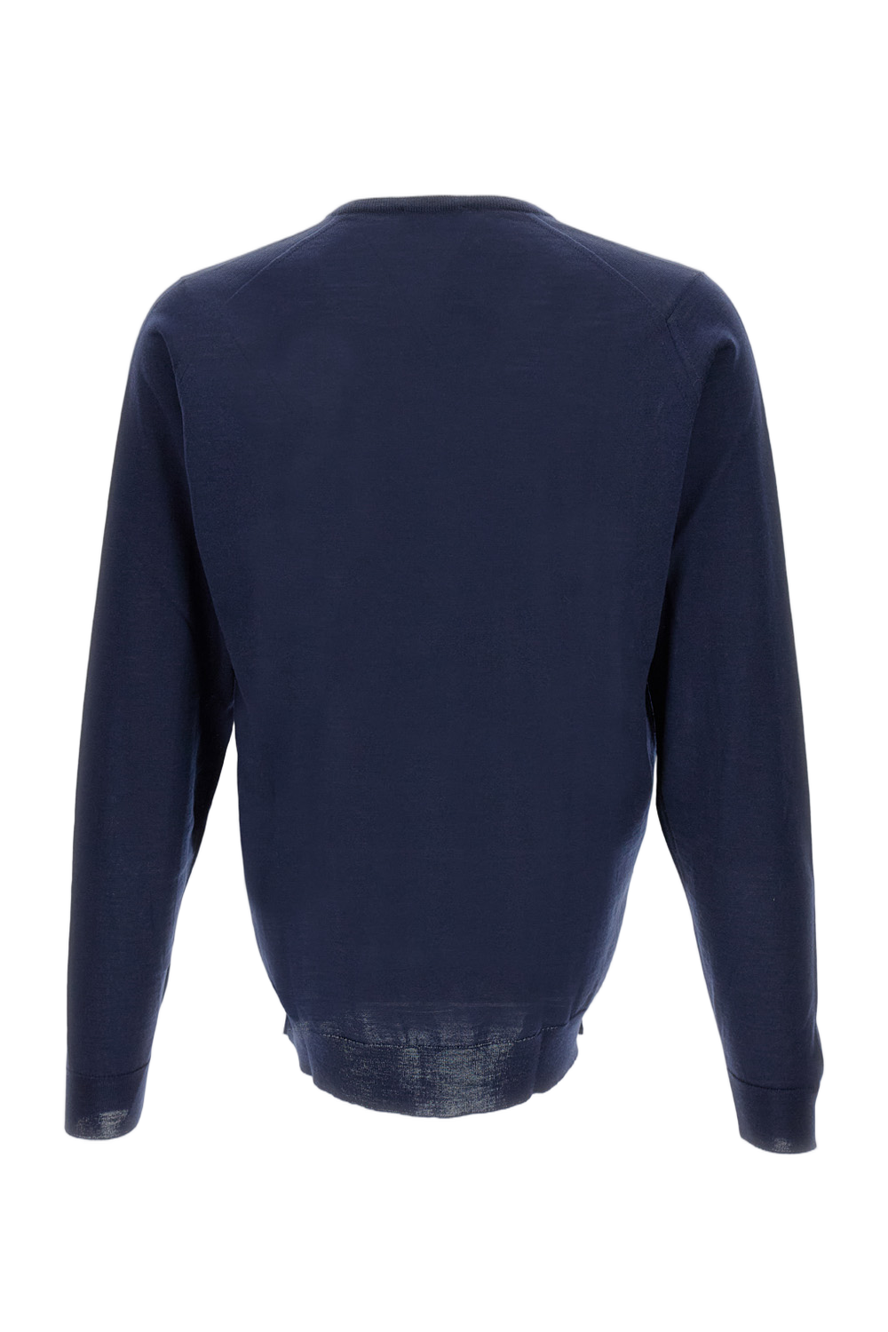Classic V-Neck Long Sleeve Sweater In Extra-Fine Merino Wool