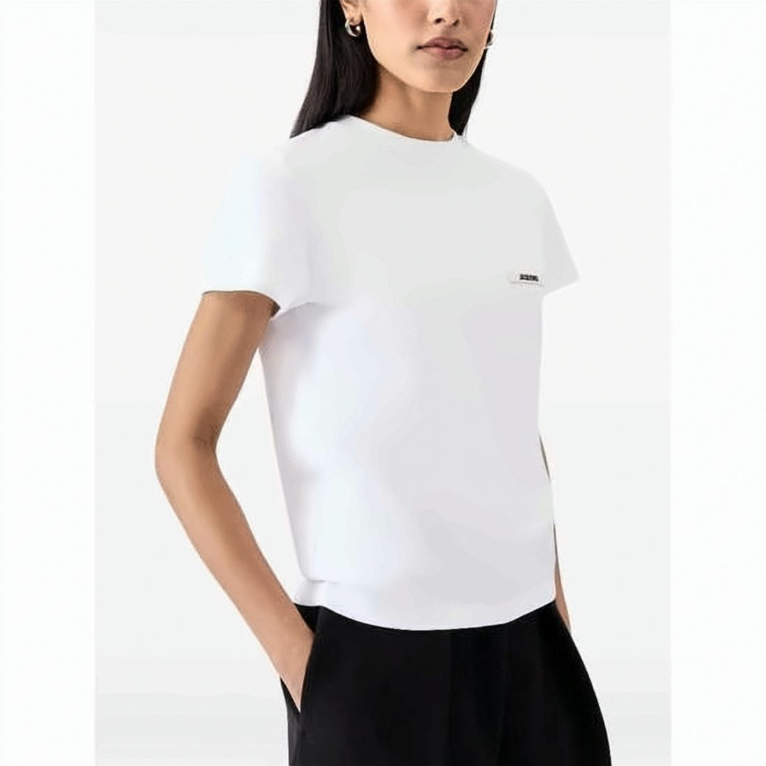 Classic Round Neck Short-Sleeve T-Shirt with
