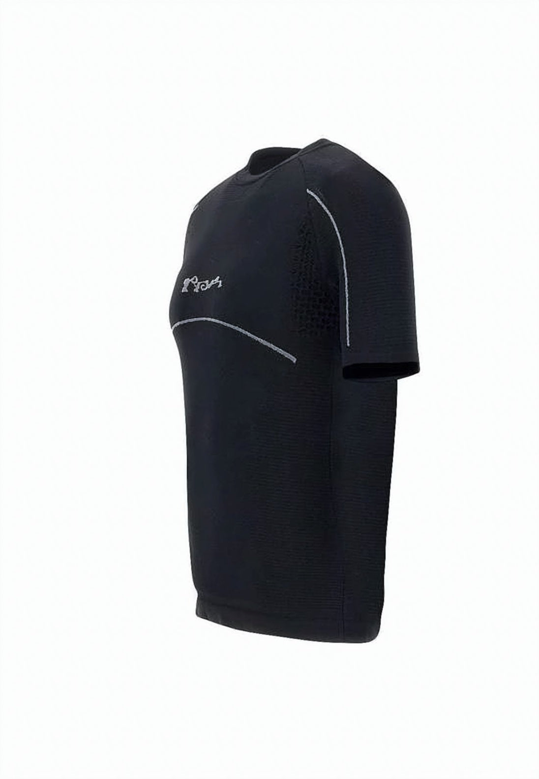 Short-Sleeve Fitted T-Shirt With Textured Ventilation