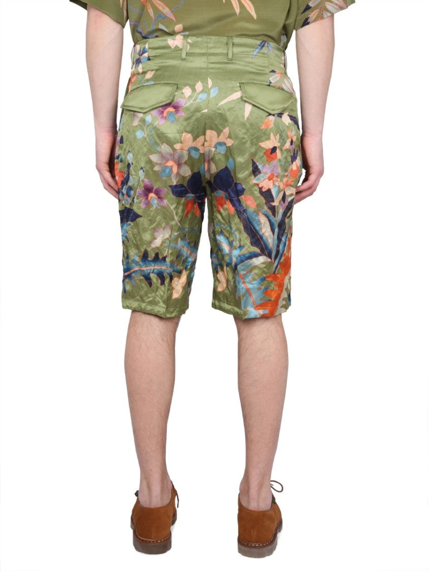 Bermuda Shorts With Floral Print