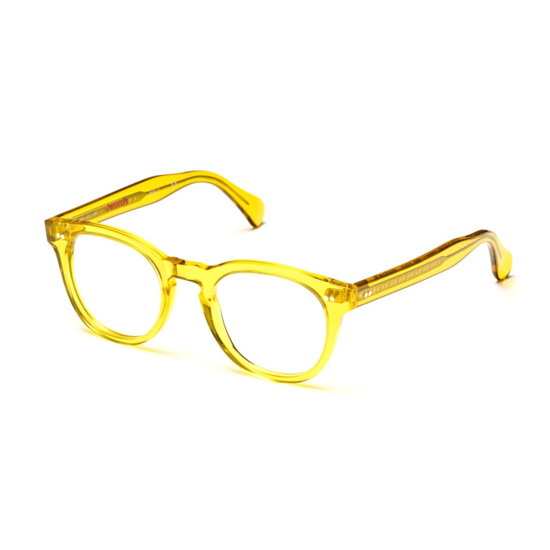 Tuxon-K Translucent Yellow Frame Eyeglasses with Rounded Shape