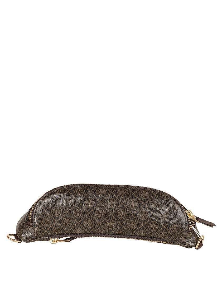 Textured Black Bag With Rounded Silhouette