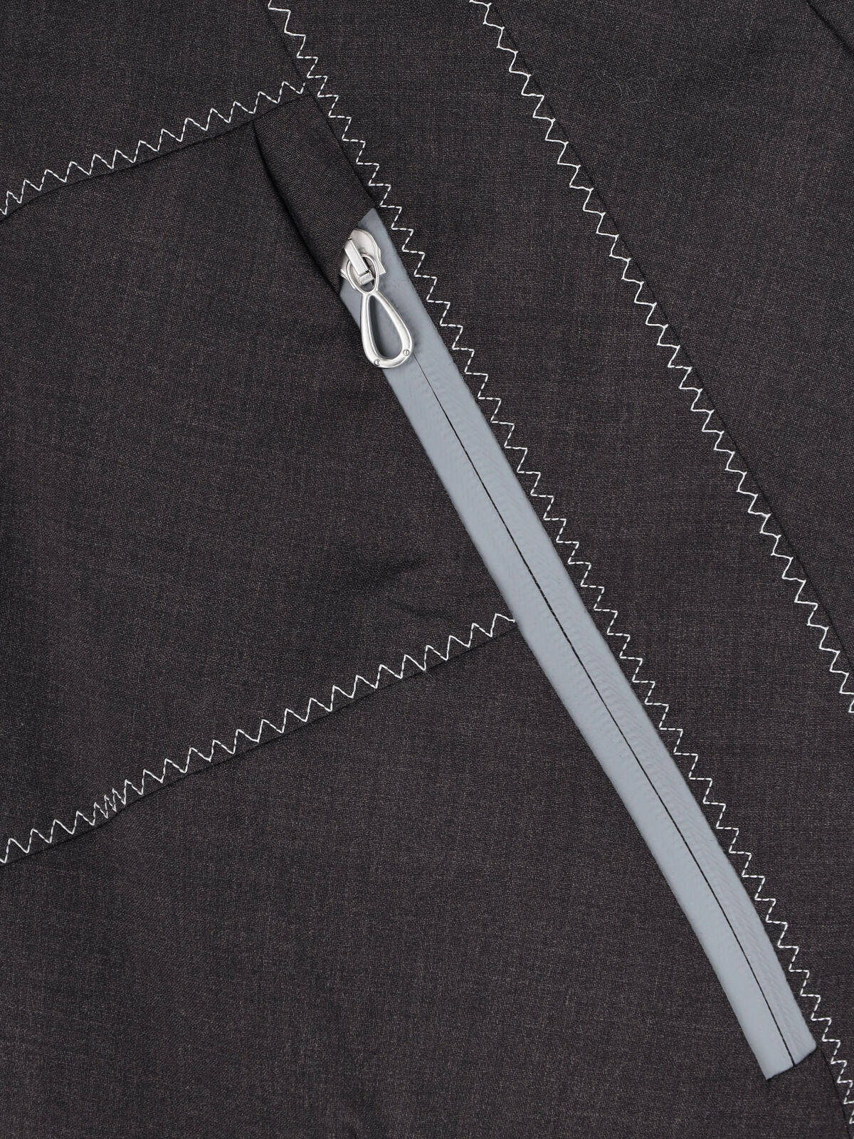 Brown Fosco Textured Wool Zip Jacket