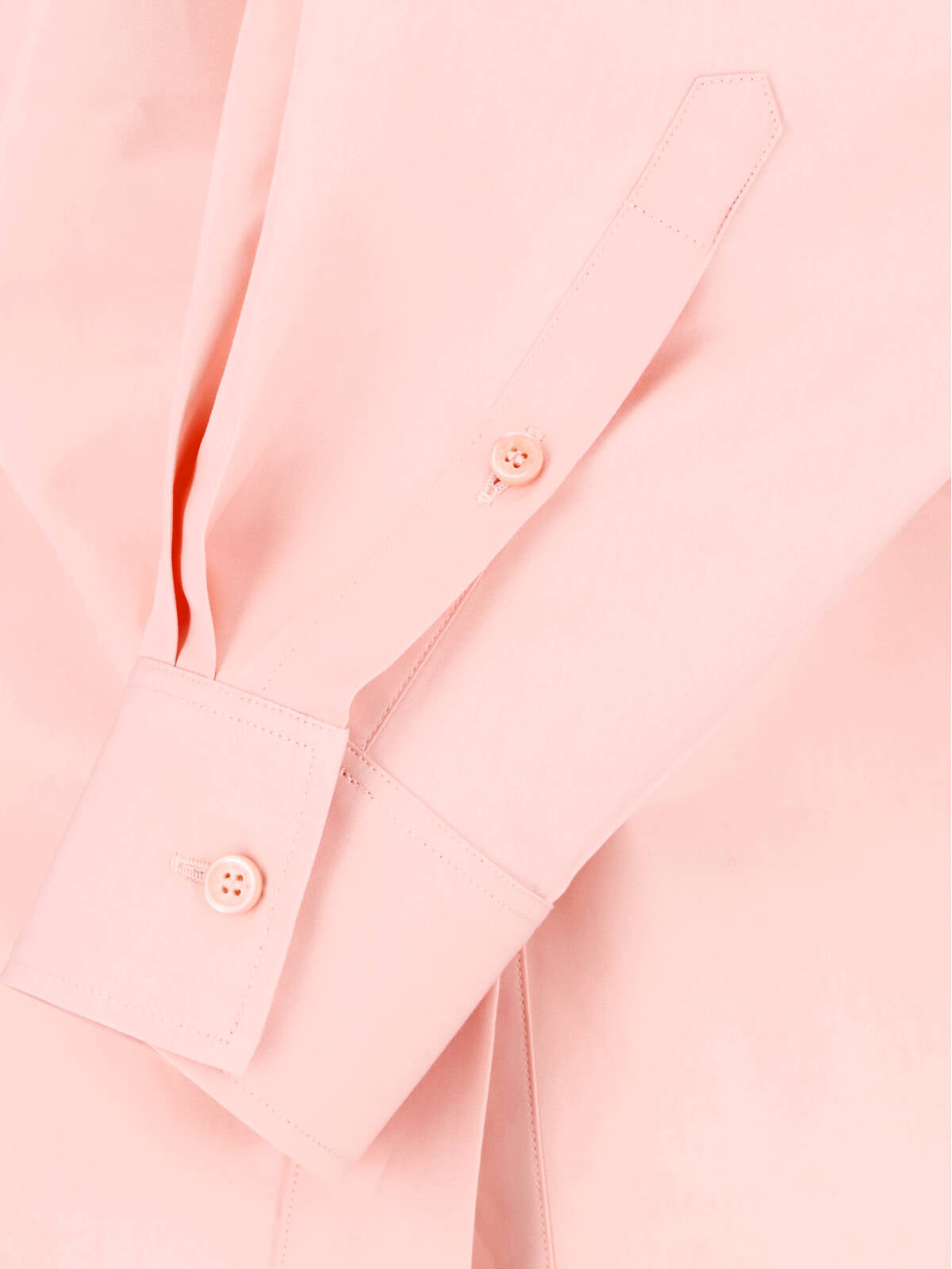 Structured Pink Shirt with Puff Sleeves
